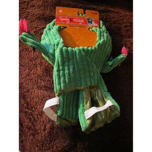Spooky Village Green Cactus Dog Pet Halloween Costume Size M Medium